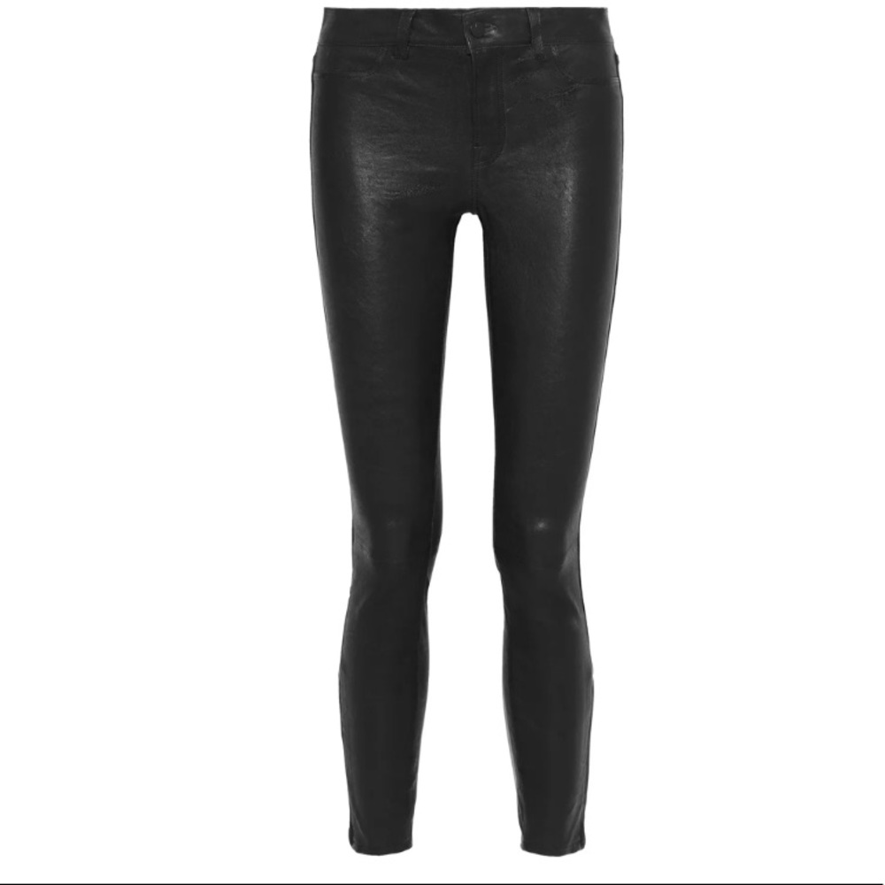 J BRAND*L8001 Black Skinny Leather Pants*Size 26,27*$998 - Picture 9 of 16